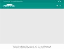 Tablet Screenshot of hornbyisland.com